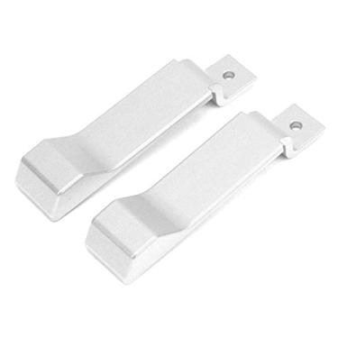 Imagem de KIMISS 2 Peças Tampa Interna da Alça da Trava Porta Adequada para 90 110 130 2004-2018, Acessórios de Carro de Liga de Alumínio