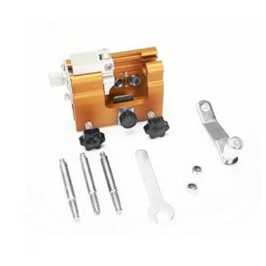 Imagem de Pacote com 3 ferramentas de afiador de motosserra com carbono de tungstênio, adequado para motosserras de 10 a 56 cm (amarelo)