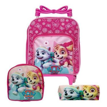 Imagem de Mochila Infantil Menina Patrulha Canina Skye Rodinha Toys 2u