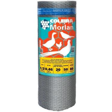 Imagem de Tela Coleira Branca para Viveiro ½ x 26 x 0,80m 50m - Morlan