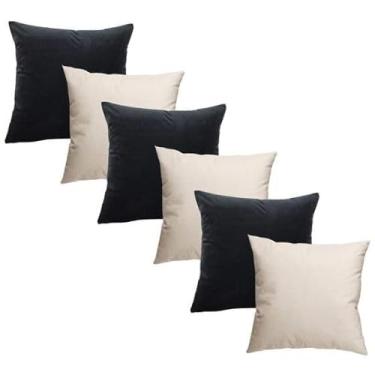 Imagem de ALMOFADAS DECORATIVAS CORES SÓLIDAS COM ENCHIMENTO PARA QUARTO SALA OU SOFÁ