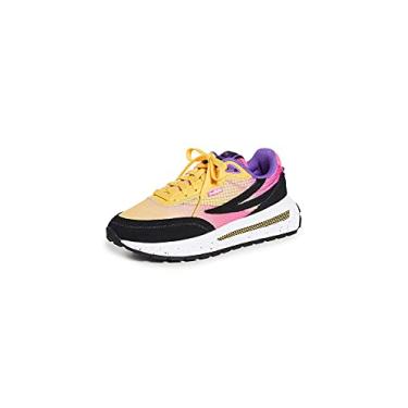 Imagem de Fila Women's Renno Sneakers, Lemon/Knockout Pink/Black, 6.5 Medium US