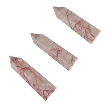 Imagem de 1 peça de cristal natural áspero 80 mm-90 mm Redes vermelhas naturais pedra quartzo cristal Wandpoint para decoração adequado para decoração de móveis