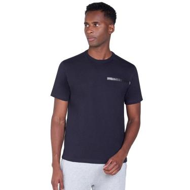 Imagem de Camiseta Dudalina Masculina Regular Antiviral Logo Transfer Azul Marinho-Masculino