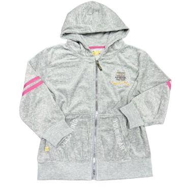 Imagem de Blusa De Frio Moletom Menina infantil Aberta Capuz Estilosa-Feminino