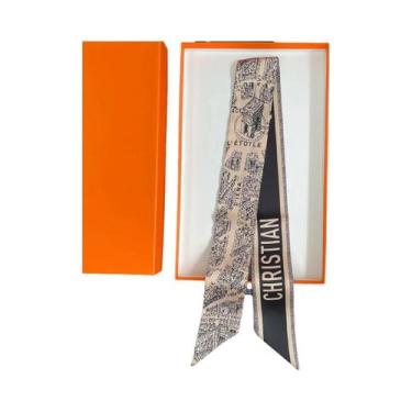 Imagem de Lenço De Seda Para Meninas, Envolvimento De Bolsa, Fita Decorativa, Pr