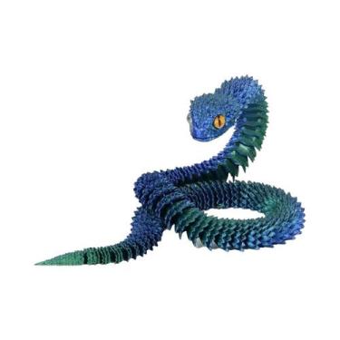Imagem de Figura De Cobra Articulada Impressa Em 3D Realista, Brinquedo Fidget M