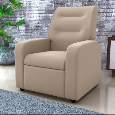 Imagem de Poltrona Reclinável Decorativa Sophia Veludo Light Bege