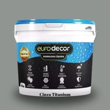 Imagem de Borracha liquida eurodecor 4 kgs cinza titanium