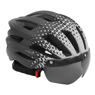 Imagem de RiToEasysports Capacete de Bicicleta, Capacete Leve para Ciclismo de Montanha Com Luz Traseira de óculos para Mountain Bike de Estrada