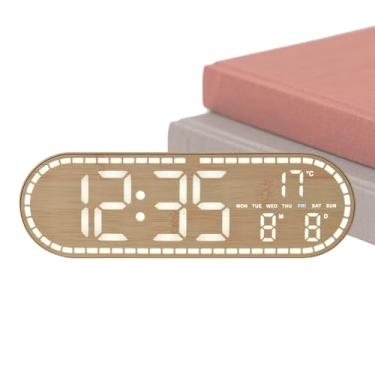 Imagem de Relógio de Alarme | Silencioso E De Fácil Leitura,Despertadores Digitais para Quartos de Dormir - Para Sala de Estar, Quinta, Sala de Aula, Ginásio, Cozinha, Casa de Banho, Idosos e Seniores