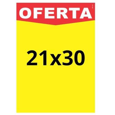 Imagem de Cartaz Oferta 21x30cm Amarelo - 100 unidades (Oferta padrão)