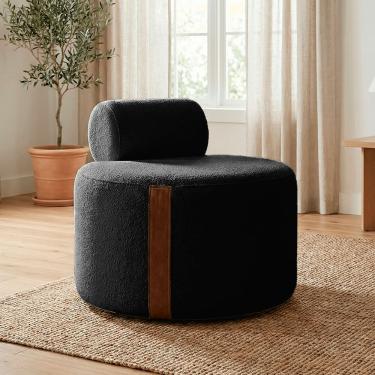 Imagem de Poltrona Decorativa Orgânica Erica Luxo Sala Bouclê Moderna