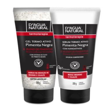 Imagem de Combo termoativo gel e serum pimenta negra 200g dágua natural - DAGUA 
