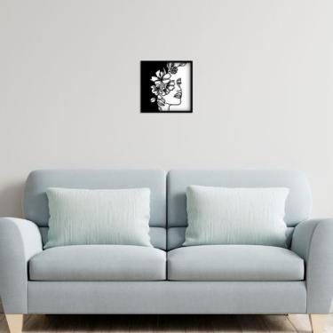 Imagem de Quadro Abstrato Alto Relevo Zebra Decorativo 30X30Cm - JABB