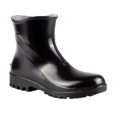 Imagem de Bota Galocha Pvc Cano Curto Limpeza Fem/Masc. Bracol Com CA, 45, Preto