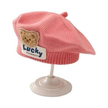 Imagem de Gorro De Inverno Quente Para Meninas Bebês, Chapéu De Malha Com Flor, 