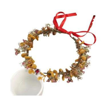 Imagem de Coroa De Flores Romântica Para Casamento, Guirlanda De Videira, Tiara 