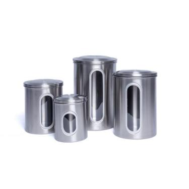 Imagem de Conjunto de Potes Herméticos em Aço Inox 4 peças Verside