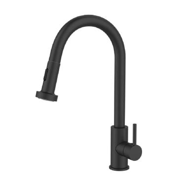 Imagem de Monocomando Gourmet Cozinha Extensivel Bica Alta Preto Fosco - 7908745803494 - ECONOMETAL