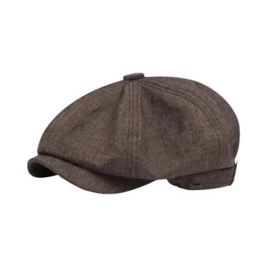 Imagem de Boina Retrô Masculina Estilo Peaky Blinders, Boné Octogonal Unissex Pa