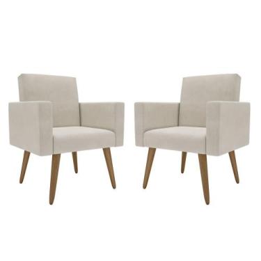 Imagem de Kit 2 Poltronas Decorativas para Sala de Estar e Recepção Lina - Móvei
