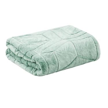 Imagem de Manta Casal Flannel 180x220cm Sollievo Relevo Jolitex Cor:Prime, Prime