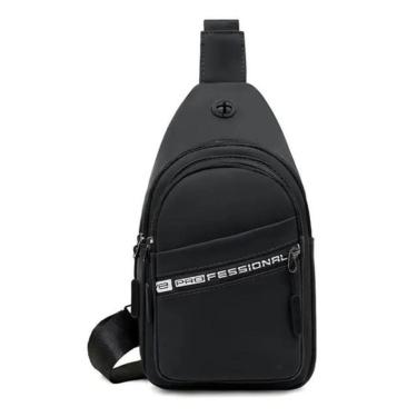 Imagem de Mochila Bolsa Tiracolo Transversal Pochete de Peito Cross Body-Unissex