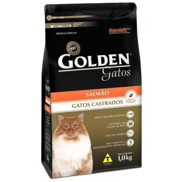 Imagem de Ração Golden Para Gatos Adultos Castrados Sabor Salmão
