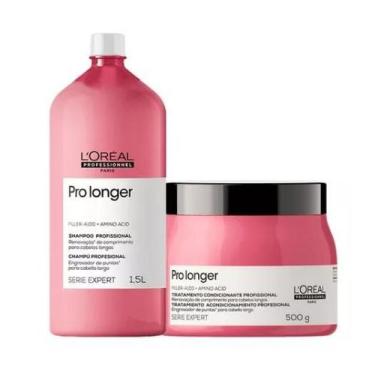 Imagem de Kit L'oréal Pro Longer - Shamp 1000ml + Másc 500g