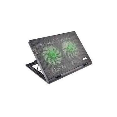 Imagem de Cooler Para Notebook Warrior Power Gamer Led Verde Luminoso - AC267 - 