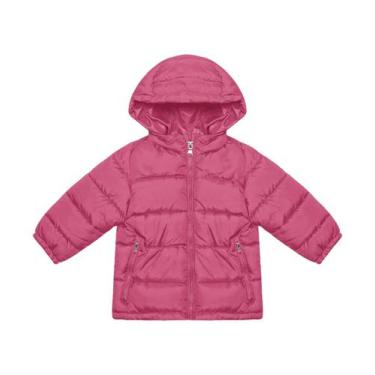 Imagem de Jaqueta Baby Trick Nick Menina Puffer com Capuz Rose 1195041, 01, Rosa