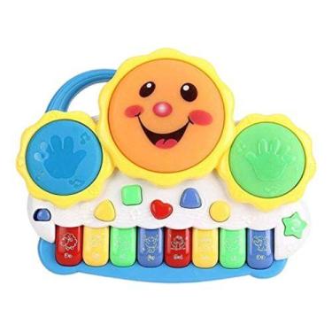 Imagem de Teclado Piano Musical Sol Animais Bebê Brinquedo Infantil Nf - STORE S