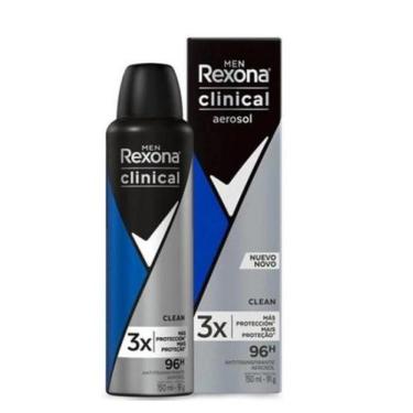 Imagem de Rexona Clinical Desodorante Aerosol Clean Men Azul 150ml