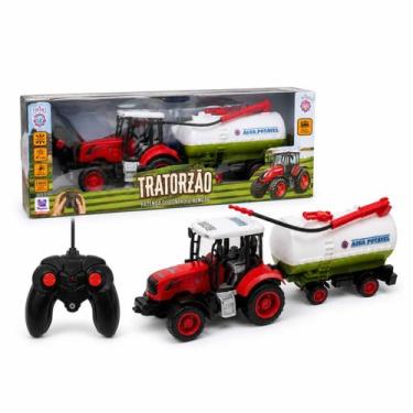 Imagem de Trator De Controle Remoto Tratorzão C/ Acessório - Polibrinq