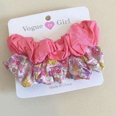Imagem de Kit com 2 Elásticos Scrunchie para Cabelo Colorido - Pistache Acessóri