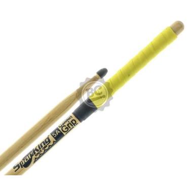 Imagem de Baqueta Spanking Comfort Grip 5A com Ponta de Nylon Amarela cabo embor