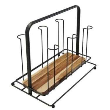 Imagem de Porta Copos Firmato Stolf Preto Design Moderno - Wolf
