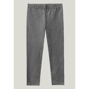 Imagem de Calça Legging Infantil Menina em Cotton Conforto - Malwee Kids, Cinza 