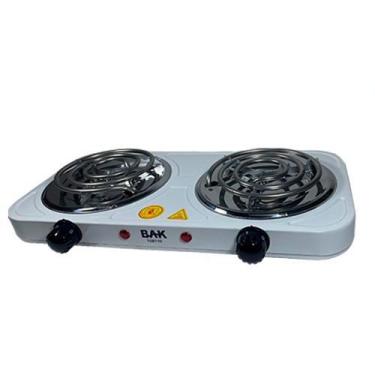 Imagem de Fogão Fogareiro Bak Elétrico Portátil Branco F2B110 Duas Bocas 2000W L