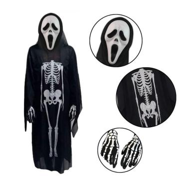 Imagem de Kit Fantasia Pânico Halloween - Adulta