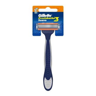 Imagem de Aparelho Gillette Prestobarba3 Champions Suave Cartela - Embalagem com 12 Unidades