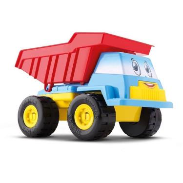 Imagem de Caminhão Basculante Baby com Pá Caçamba Plástico Resistente Silmar Brinquedos