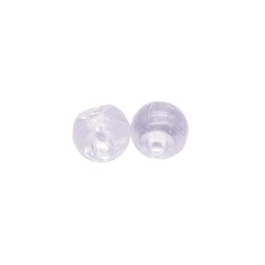 Imagem de Miçanga Botão Bola Lisa Acrílico Transparente 14mm 10pçs 15g - Macall