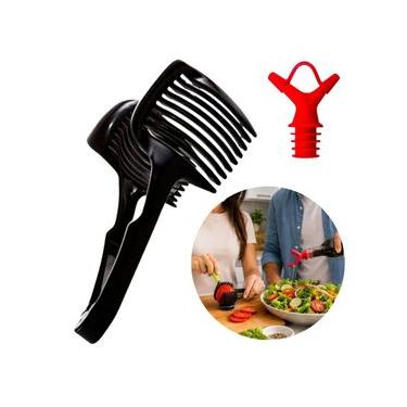 Imagem de Kit Fatiador Cortador Tomate Legumes e Bico Dosador Prana
