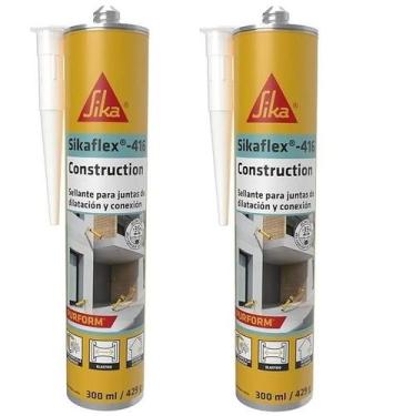 Imagem de Kit 2 Selante Sikaflex 416 Construction 300ML Cinza