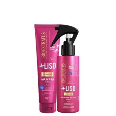 Imagem de Kit Bio Extratus +Liso Máscara 90g + Spray pré-escova 100ml