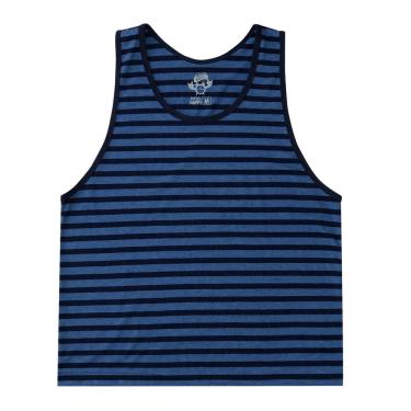 Imagem de Regata Feminina Basic+ Listrada Azul