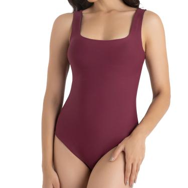 Imagem de Body Dupla Face DelRio Microfibra Feminino 435525 M Mescla/Preto
