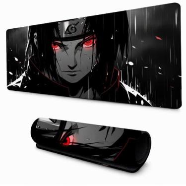 Imagem de Mouse Pad Guerreiro Ninja Olhos Escarlates Estampa Retangular para Mes
